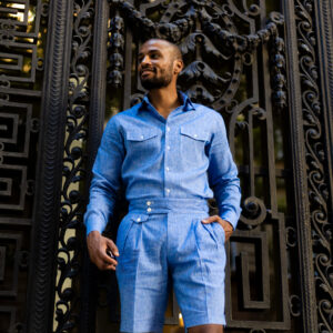 Simo bermuda - világoskék