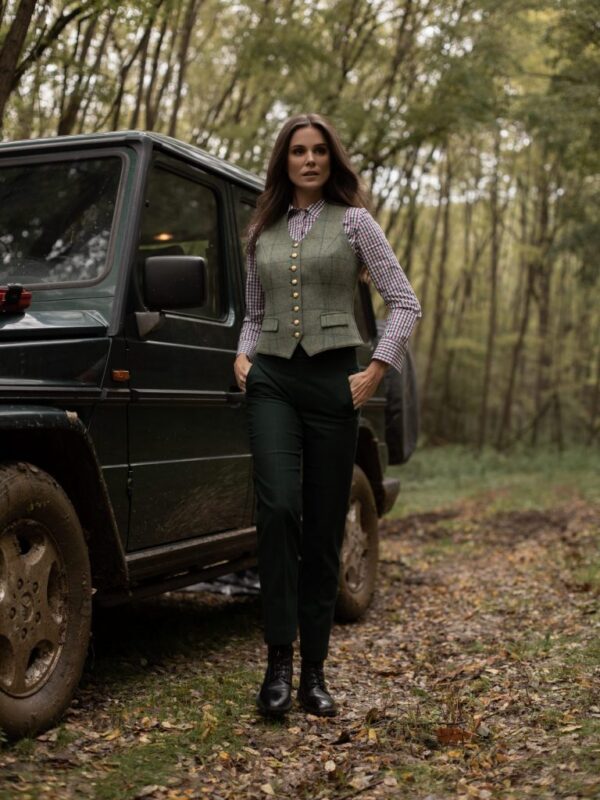 Bethany mellény - Francie nadrágkosztüm - zöld - Kép 1